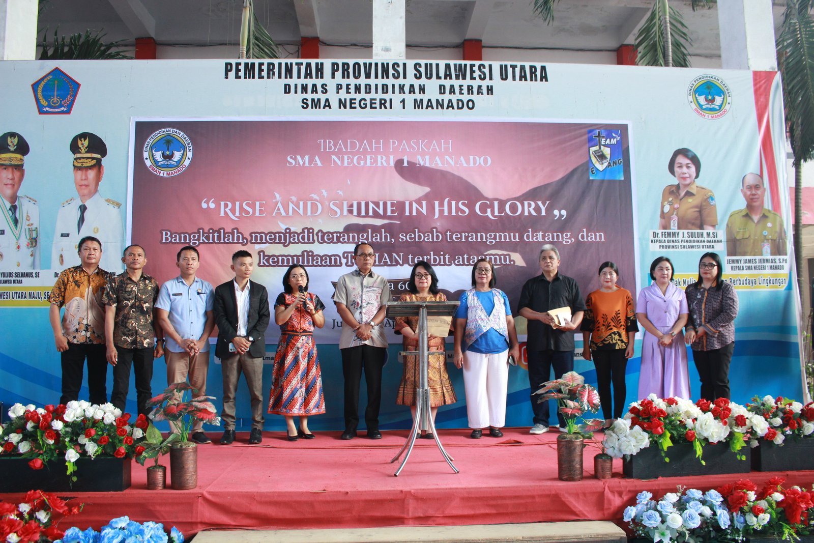 Refleksi Kebangkitan, Keluarga Besar SMA Negeri 1 Manado Gelar Ibadah Paskah Penuh Sukacita