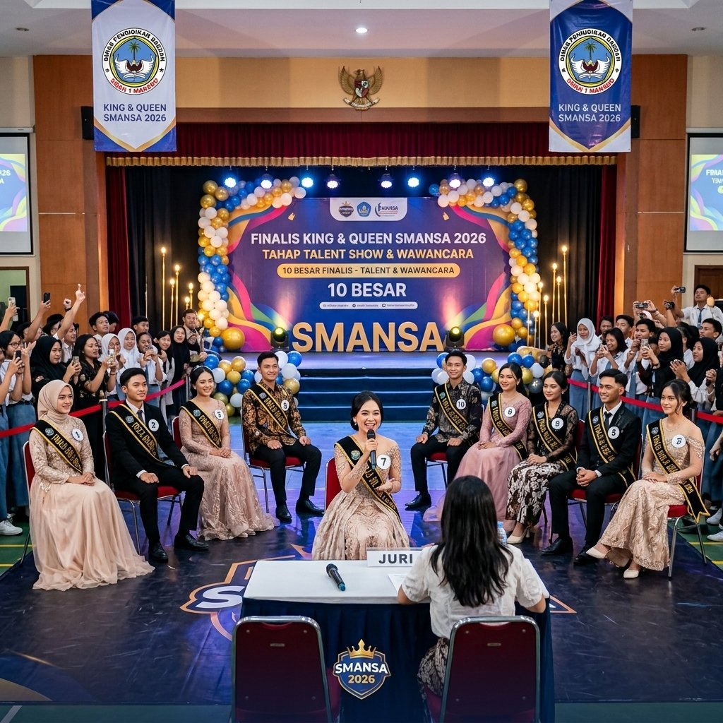 Tahap Talent Show dan Wawancara 10 Besar Finalis King & Queen Smansa 2026