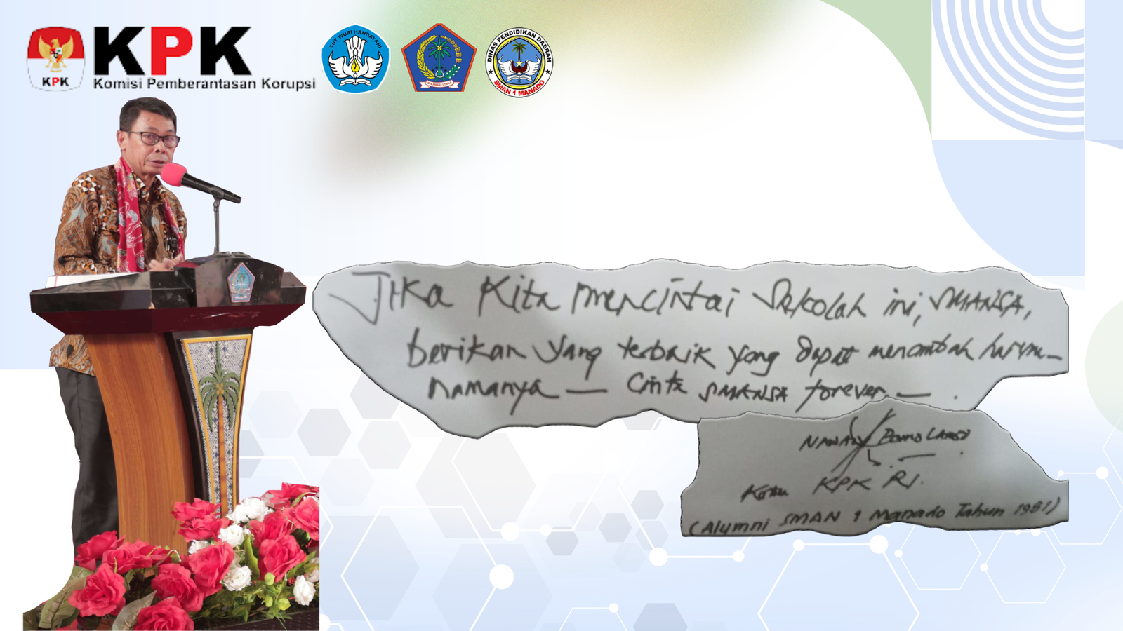 Kunjungan Alumni Bpk.Nawawi Pomolango, S.H., M.H.