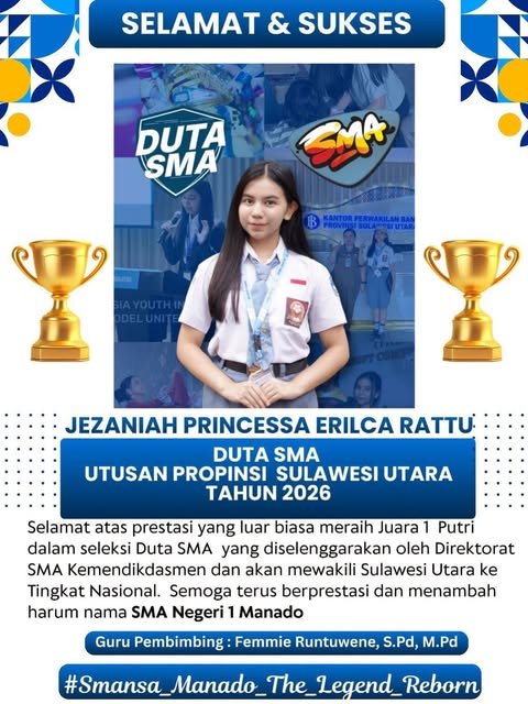 Duta SMA Provinsi Sulawesi Utara Tahun 2026